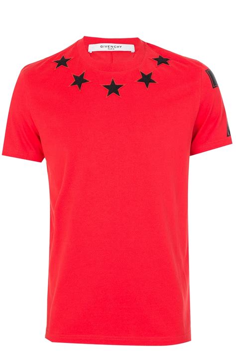 tee shirt givenchy etoile rouge|givenchy polo shirts.